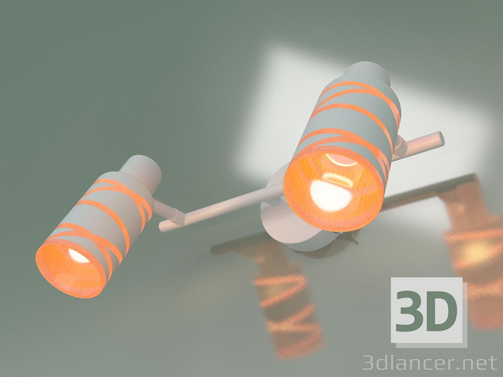 3D Modell Wandleuchte 20085-2 (weiß) - Vorschau