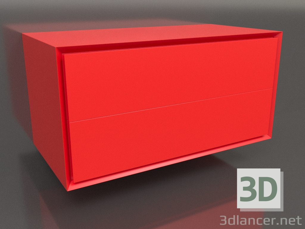 modèle 3D Armoire TM 011 (800x400x400, orange lumineux) - preview