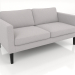 3D Modell 2-Sitzer-Sofa (hohe Beine, Stoff) - Vorschau