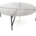 3d model A low table d90 with a glass top - preview