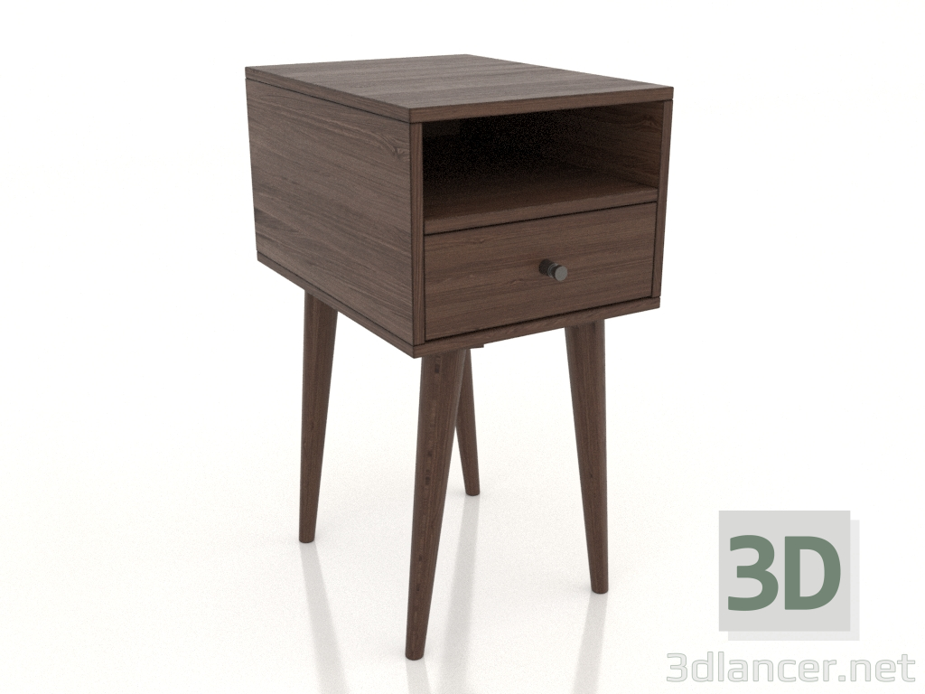 modèle 3D Table de chevet MINI 300x400 mm (noyer foncé) - preview