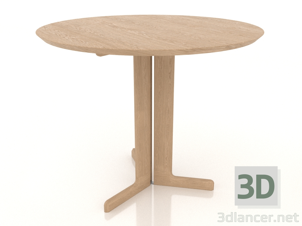 modèle 3D Table à manger 900 mm (Chêne blanchi) - preview modèle 3D Table à manger 900 mm (Chêne blanchi) - preview