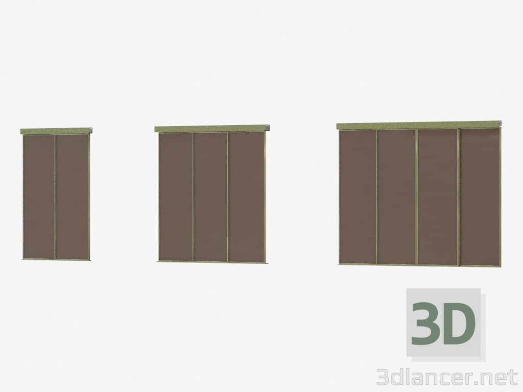 3D Modell Zwischenraum A4 Trennwand (champane bronza) - Vorschau