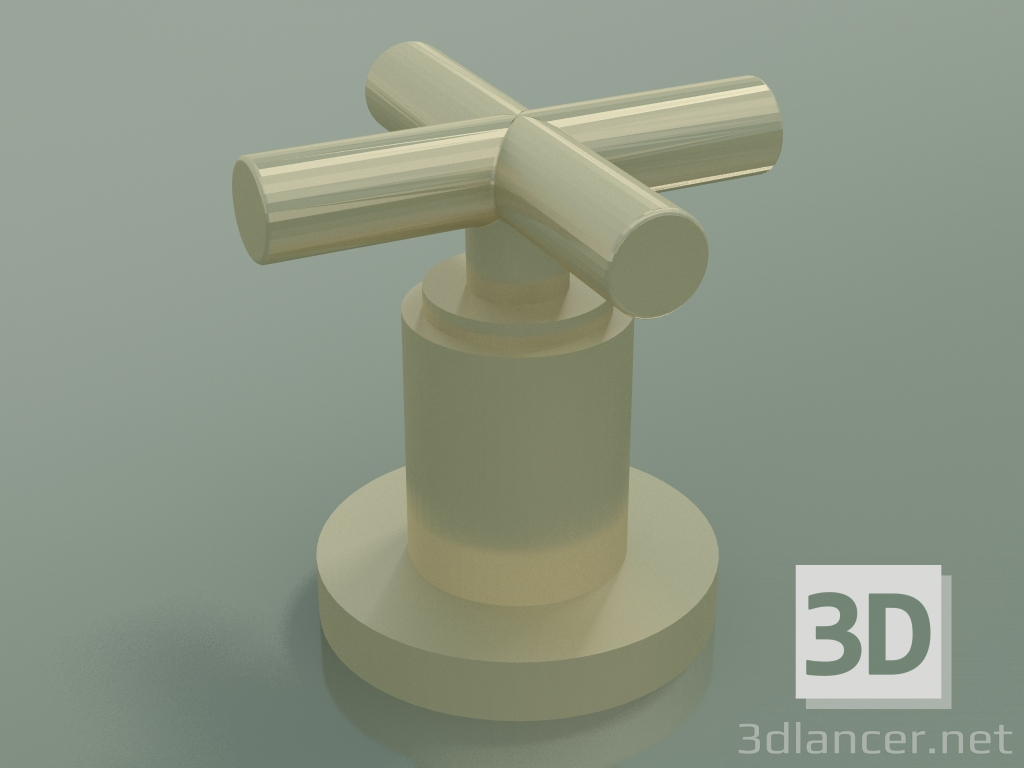 3d model Calcomanía de la válvula, en sentido horario para cerrar, caliente o fría (20.000 892-28) - vista previa