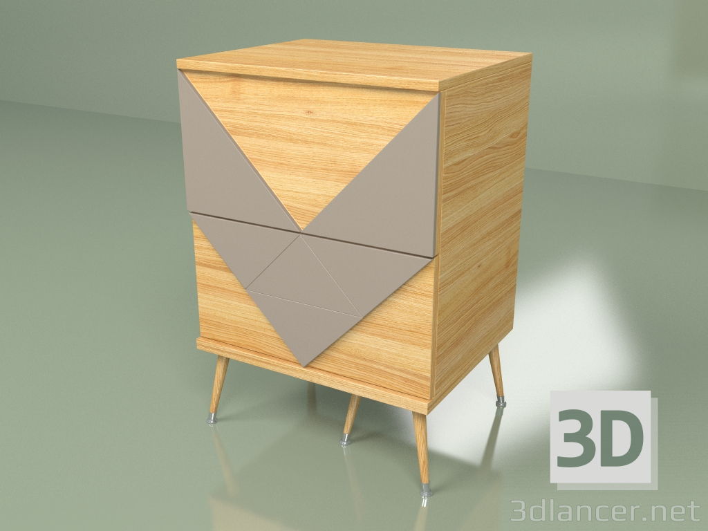 3d model Bedside table Woo Twins (coffee) - preview