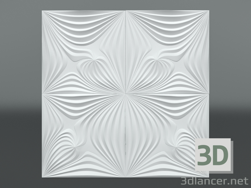 3d model Panel 3d de yeso S-203 - vista previa