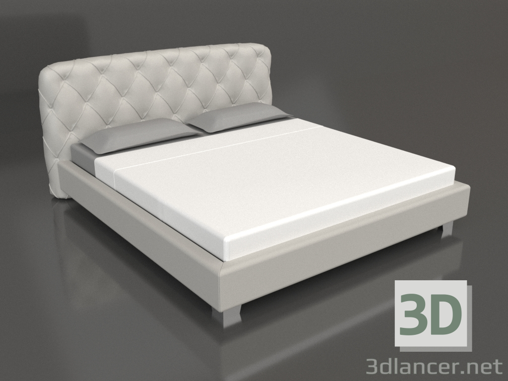 modello 3D Letto matrimoniale ALISTER (A2172E) - anteprima