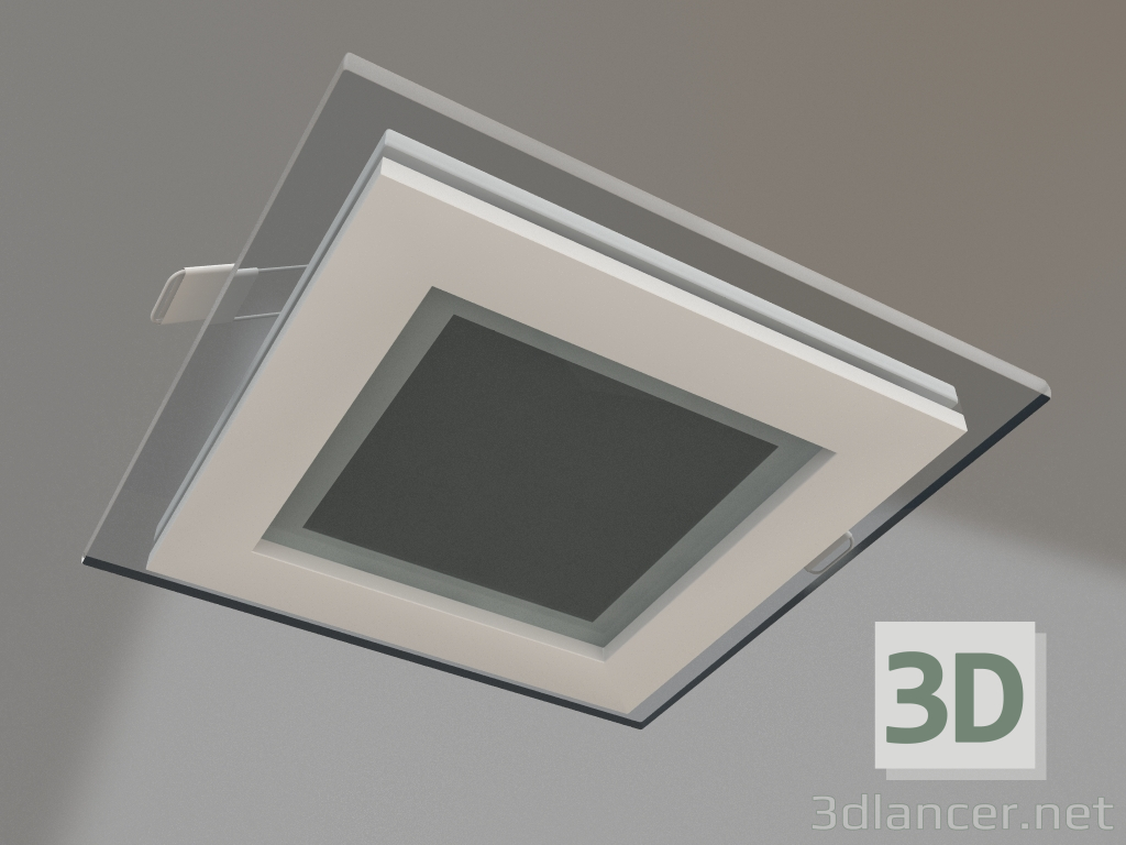 modèle 3D Panneau LED LT-S96x96WH 6W Blanc Chaud 120deg - preview