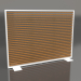 3d model Mampara de madera artificial y aluminio 150x110 (Roble dorado, Blanco) - vista previa