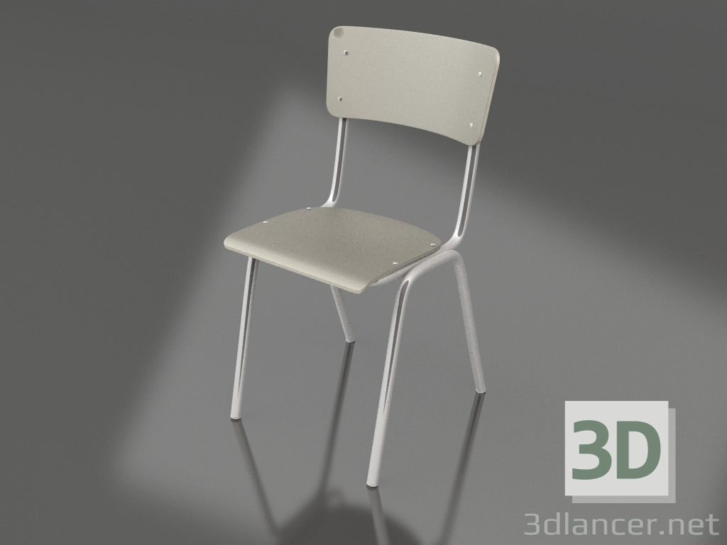 3D modeli Okula Dönüş Sandalyesi (Mat Zeytin) - önizleme