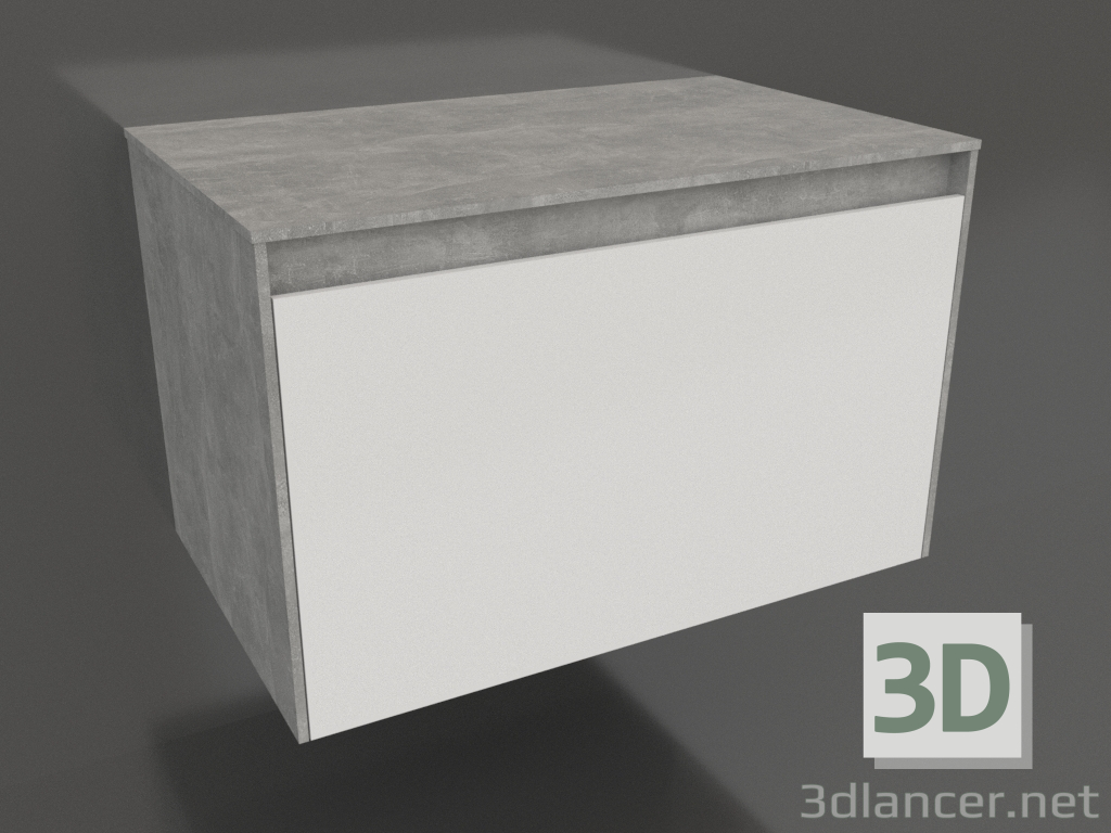 3d model Hanging cabinet 80 cm (MOB0108BS+MOB0708W) - preview