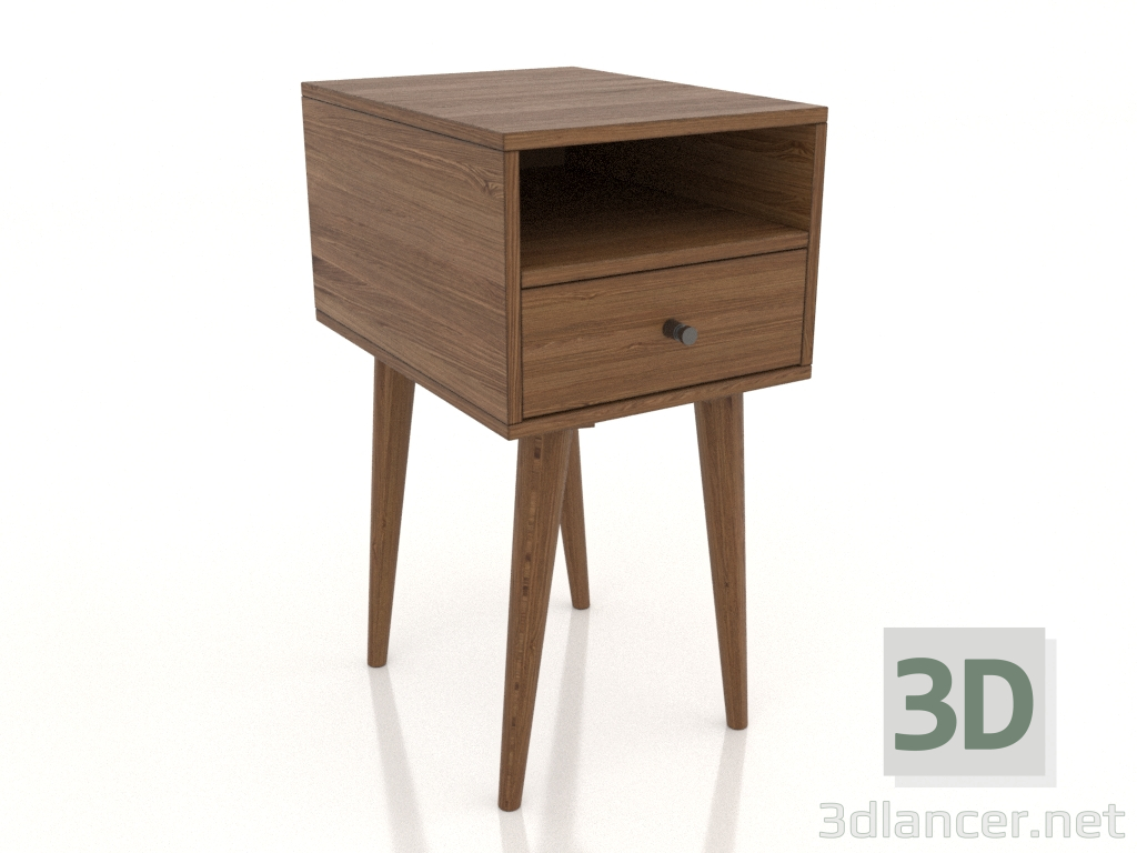 3d model MINI bedside table 300x400 mm (light walnut) - preview