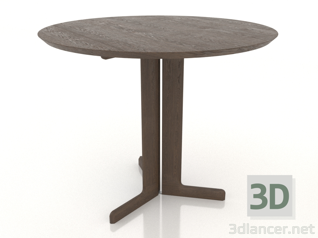 3d model Dining table 900 mm (Walnut dark) - preview 3d model Dining table 900 mm (Walnut dark) - preview