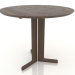 3d model Dining table 900 mm (Walnut dark) - preview
