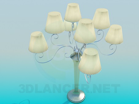 3D Modell Tisch-Lampe - Vorschau