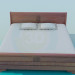 3d model Double bed - preview