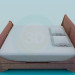 3d model Double bed - preview