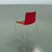 3d model Chair 0468 (on rails with armrests, with front trim, polypropylene PO00104) - preview