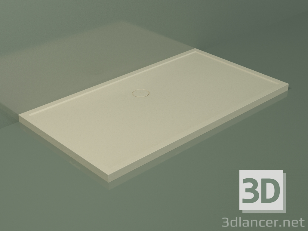 Modelo 3d Base de duche Medio (30UM0144, Bone C39, 180x100 cm) - preview