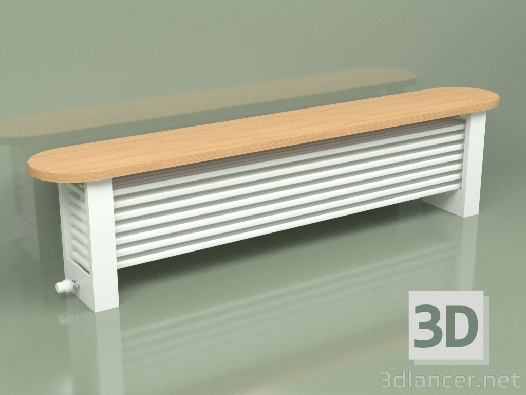 3d model Delta Column Bench Radiator (H350 2000, RAL - 9016) - preview