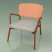 3d model Sillón con asiento blando 027 (Metal Rust, Batyline Orange) - vista previa