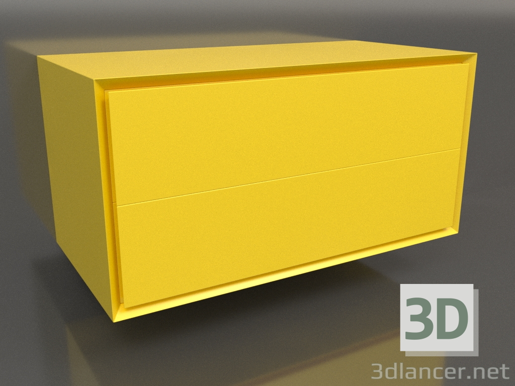 3D Modell Schrank TM 011 (800x400x400, leuchtgelb) - Vorschau