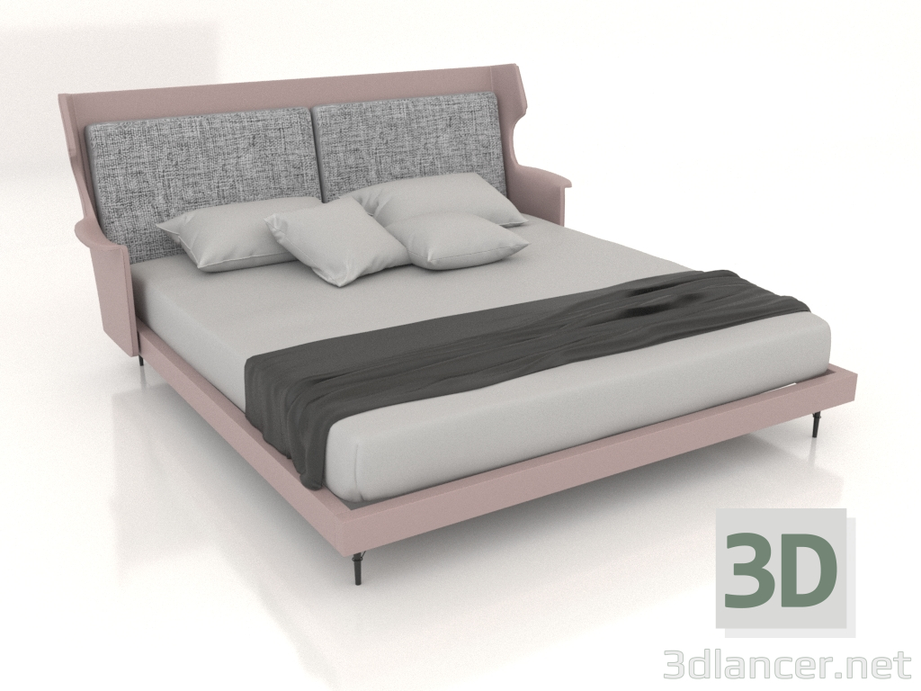 Modelo 3d Cama de casal LANDO (A2288) - preview