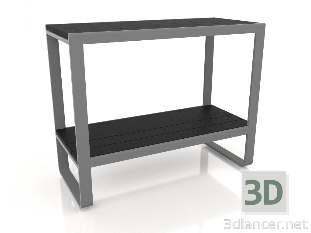 modello 3D Ripiano 90 (DEKTON Domoos, Antracite) - anteprima