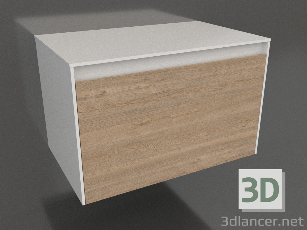 modèle 3D Armoire suspendue 80 cm (MOB0108W+MOB0708DB) - preview