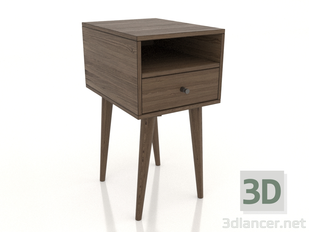 3D Modell MINI Nachttisch 300x400 mm (Esche hell Nussbaum) - Vorschau