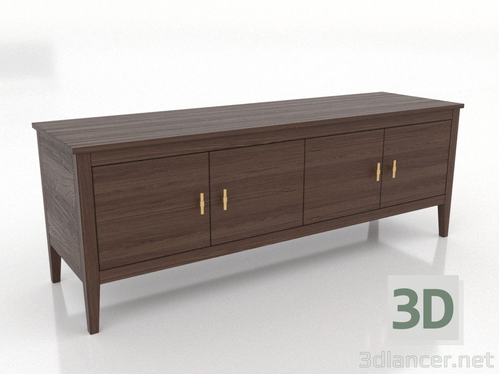 3d модель Тумба ТВ 3 1500 мм (темний горіх) – превью 3d модель Тумба ТВ 3 1500 мм (темний горіх) – превью