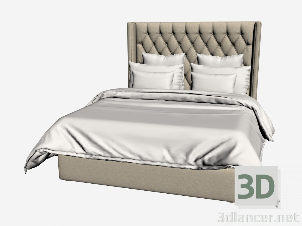 3d model MANHATTAN bed QUEEN SIZE (202,001-F01) - preview