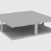 3D Modell Couchtisch LAYER SMALL TABLE (130x130xH35) - Vorschau