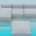 3d model Sofa and banquette complete - preview