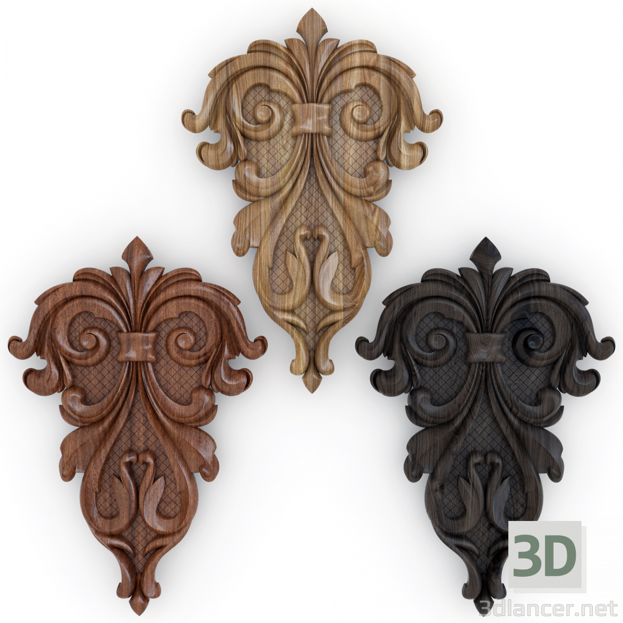 3d Decor vertical-DV-001 model buy - render