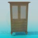 3d model Gabinete con cajones - vista previa