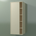 3d model Armario de pared con 1 puerta izquierda (8CUCDDS01, Bone C39, L 48, P 36, H 120 cm) - vista previa