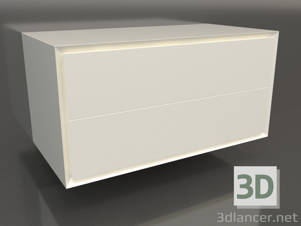 Modelo 3d Armário TM 011 (800x400x400, cor plástica branca) - preview