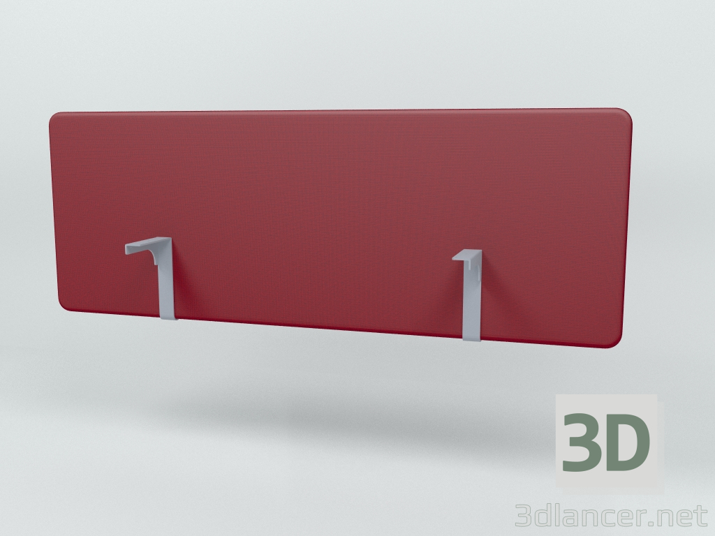 3d модель Акустичний екран Desk Single Sonic ZPS618 (1790x650) – превью