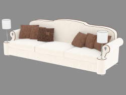 Sofa in the style of art deco Diplomate