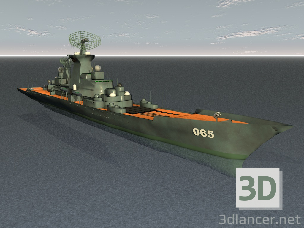 Kriegsschiff 3D-Modell kaufen - Rendern