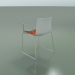 3d model Chair 0468 (on rails with armrests, with front trim, polypropylene PO00101) - preview