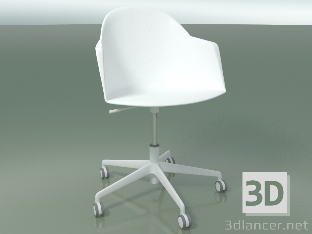 modello 3D Sedia 2310 (5 ruote, PA00001, polipropilene PC00001) - anteprima