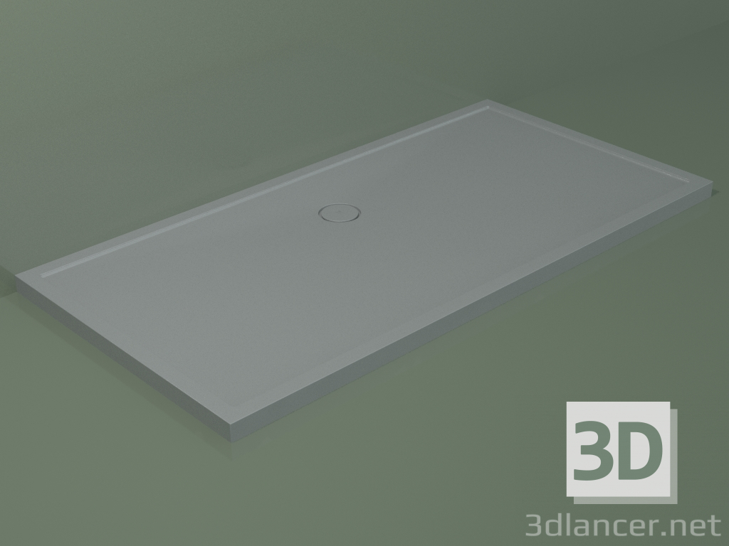 3d model Plato de ducha Medio (30UM0145, Silver Grey C35, 200x100 cm) - vista previa