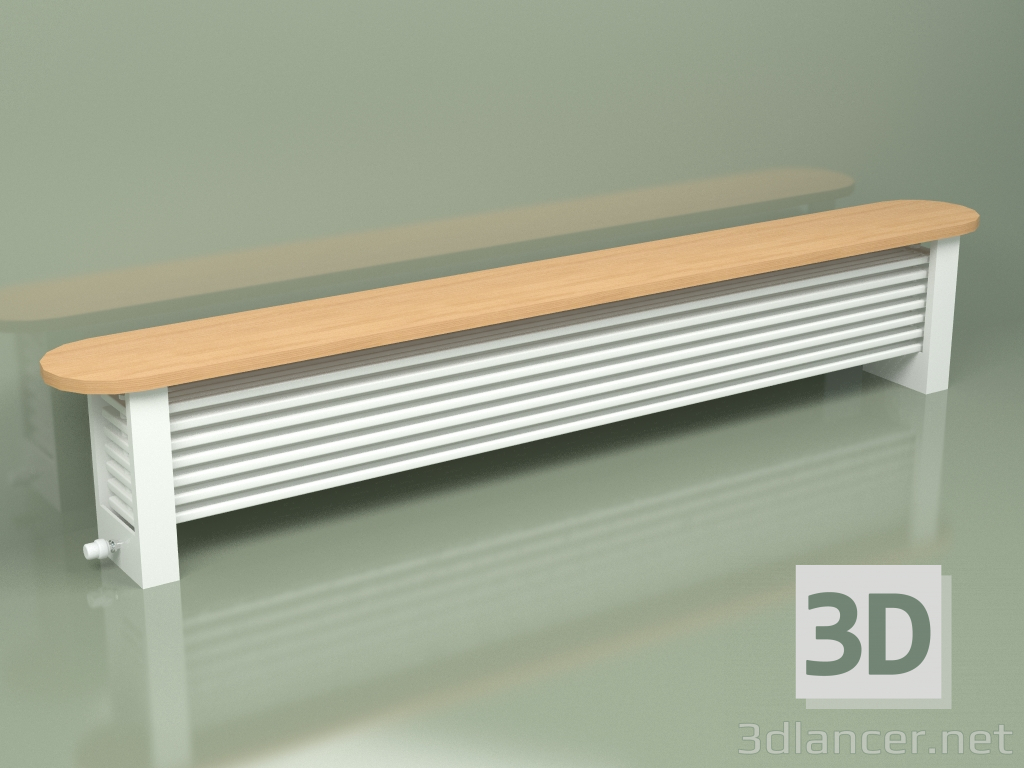 3d model Delta Column Bench Radiator (H350 2800, RAL - 9016) - preview