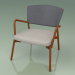 3d model Sillón con asiento blando 027 (Metal Rust, Batyline Grey) - vista previa