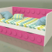 3d model Sofa bed for children with 2 drawers (Pink) - preview