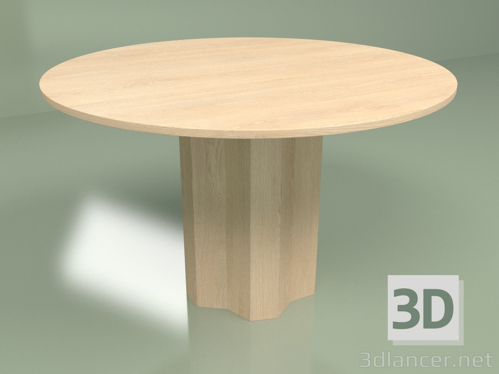 modello 3D Tavolo da pranzo rotondo Trape Oak - anteprima