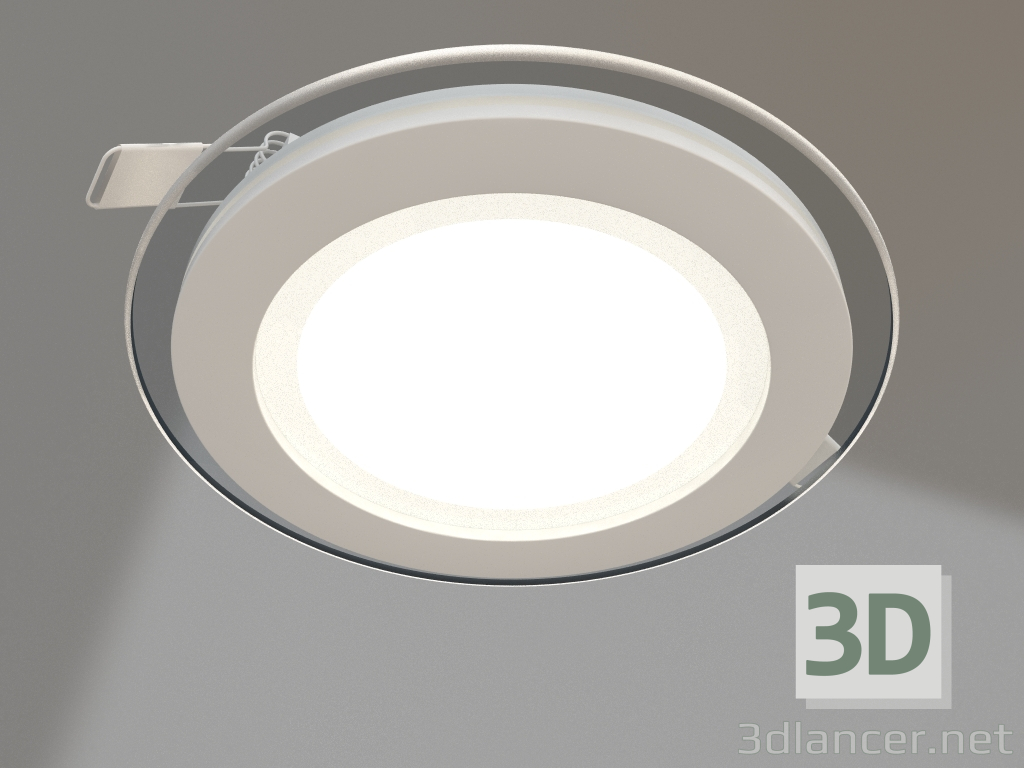 3D Modell LED-Panel LT-R160WH 12W Tagweiß 120 Grad - Vorschau