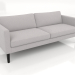 3D Modell 3-Sitzer-Sofa (hohe Beine, Stoff) - Vorschau